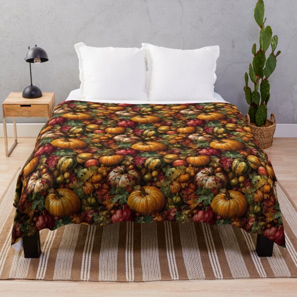 Item preview, Autumn Harvest Oil Painted Pumpkins and Leaves designed and sold by SimoneBalman.