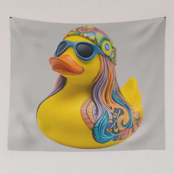 Item preview, Hippy girl Rubber Duck designed and sold by Brendon987.