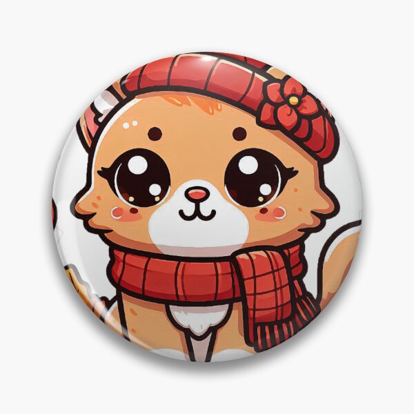 Item preview, Cute Kawaii Cat with Cozy Autumn/Fall Vibes for Cat Lovers  designed and sold by LEYLA Hunter.