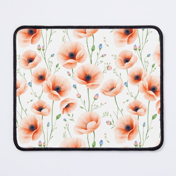 Item preview, Soft Peach Flowers on White Background designed and sold by svarupa.