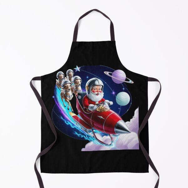 Item preview, Santa's Space Sleigh Ride Funny Sci-Fi Christmas Shirt designed and sold by cirereyes.