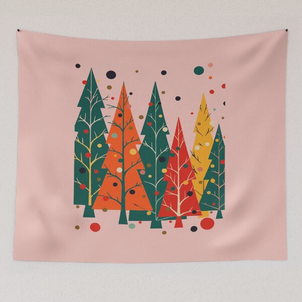 Item preview, Kitschmas Fir Christmas Tree Retro Vector designed and sold by taiche.