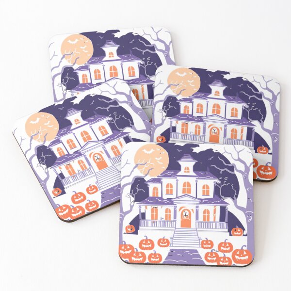 Item preview, Halloween Haunted House Pumpkins Purple designed and sold by James Gunn.