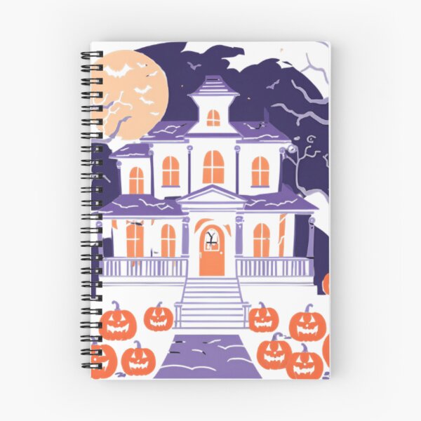 Item preview, Halloween Haunted House Pumpkins Purple designed and sold by James Gunn.