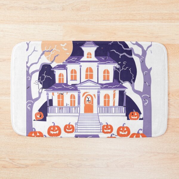 Item preview, Halloween Haunted House Pumpkins Purple designed and sold by James Gunn.