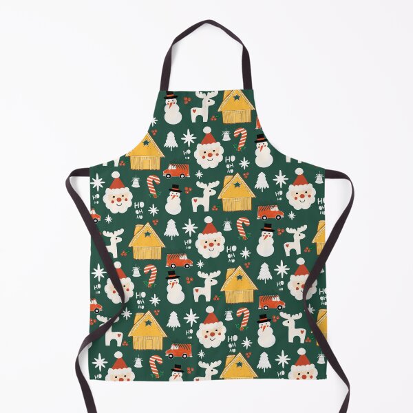 Item preview, Holiday Christmas Santa Workshop Minimal Retro Green designed and sold by susycosta.