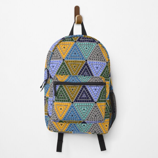 Item preview, The Colorful Geometrical Triangle Pattern With Dots designed and sold by Agni Designs.