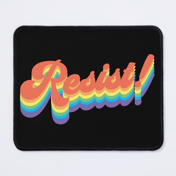 Item preview, Rainbow Resist! Black Background designed and sold by grinningskull.