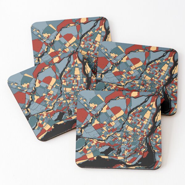 Item preview, Montreal Canada Earthtone City Map Travel Art designed and sold by Stadify.