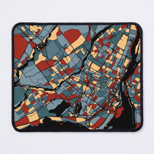 Item preview, Montreal Canada Earthtone City Map Travel Art designed and sold by Stadify.