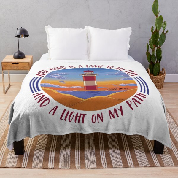 Item preview, Christian Quote - His Word is a Lamp to my feet - Psalm 119:105 designed and sold by JacquelineLim.