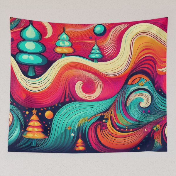 Item preview, Hippie Christmas Pattern | Cozy Holiday Collection designed and sold by monkeybusiness.pt.