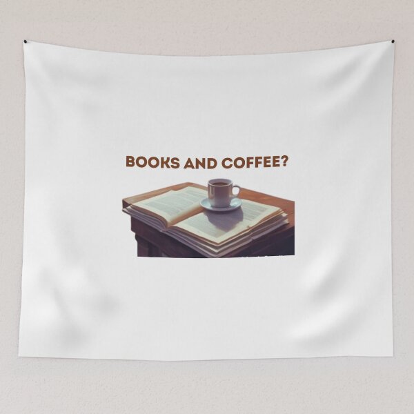Item preview, Books and Coffee Question Book Lovers SolaAndSoli designed and sold by SolaAndSoli.