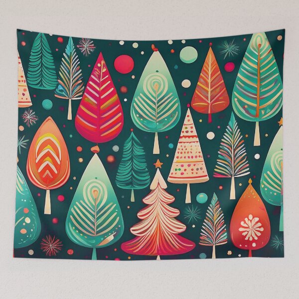 Item preview, Christmas Tree Pattern | Cozy Holiday Collection designed and sold by monkeybusiness.pt.