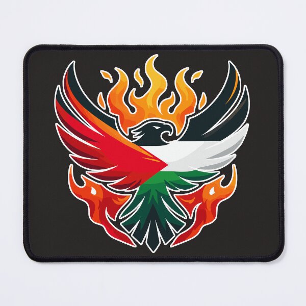 Artikelvorschau, palästina flagge feuer adler entworfen und verkauft von Slice Of Seed.