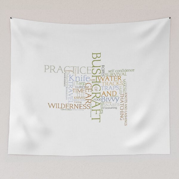 Item preview, Bushcraft - Word art designed and sold by Machrihanish.