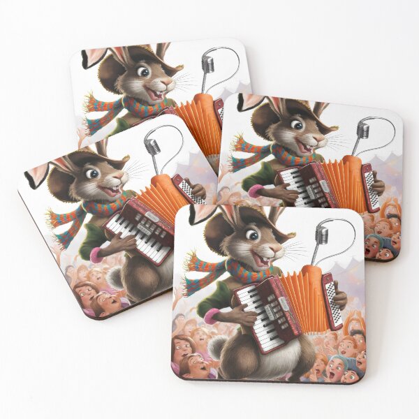 Item preview, Musician rabbit. designed and sold by MyHappyArtShop.