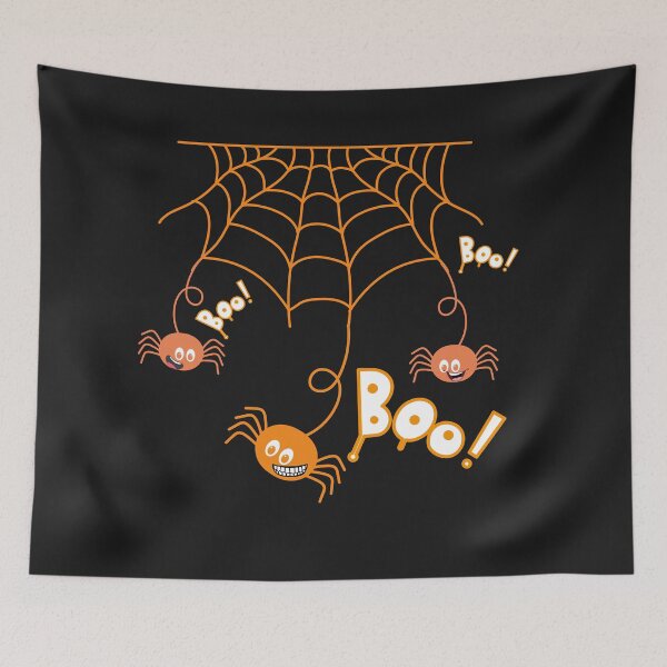 Item preview, Halloween- A gang of cute spiders scare Boo!!! designed and sold by Betinka.