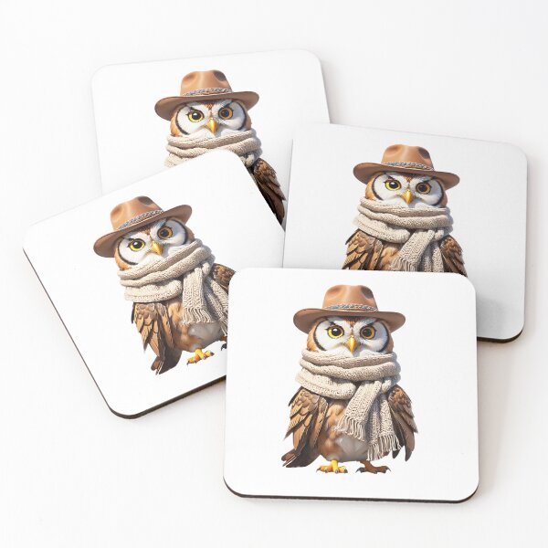 Item preview, Owl Wearing Cowboy Clothes designed and sold by Bunmigraphics .