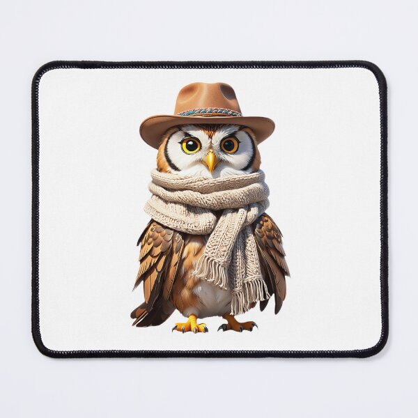 Item preview, Owl Wearing Cowboy Clothes designed and sold by Bunmigraphics .