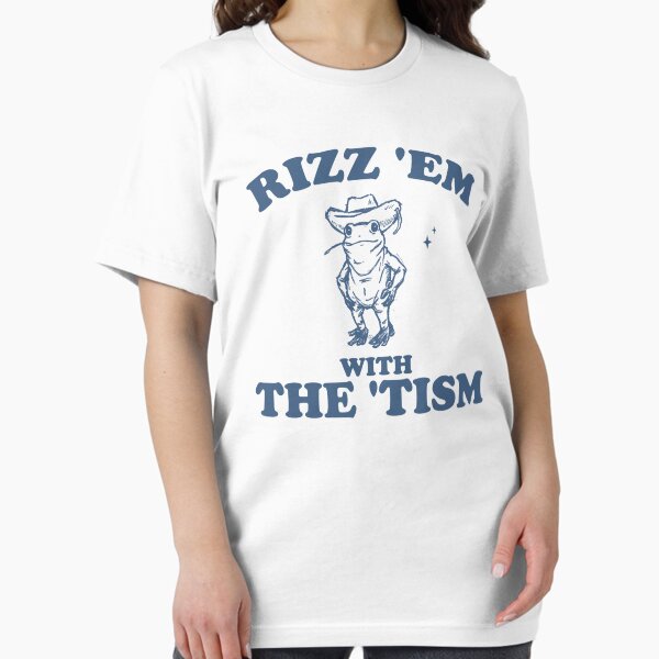 Item preview, Rizz Em With The Tism Vintage T-Shirt, Funny Frog Shirt, Meme Shirt, Y2k Shirt, Frog Meme, Autism Awareness Shirt, Vintage Cartoon designed and sold by samidsou.
