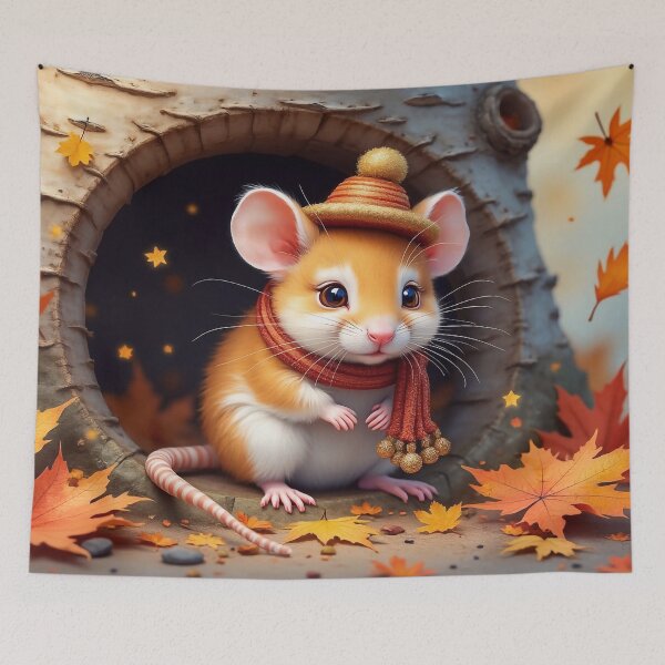 Item preview, Cute Autumn Mouse designed and sold by M-Y-A-R-T-.