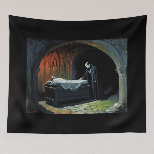 Item preview, The Tomb of Dracula cool Halloween artwork  designed and sold by Vintage Designs +.