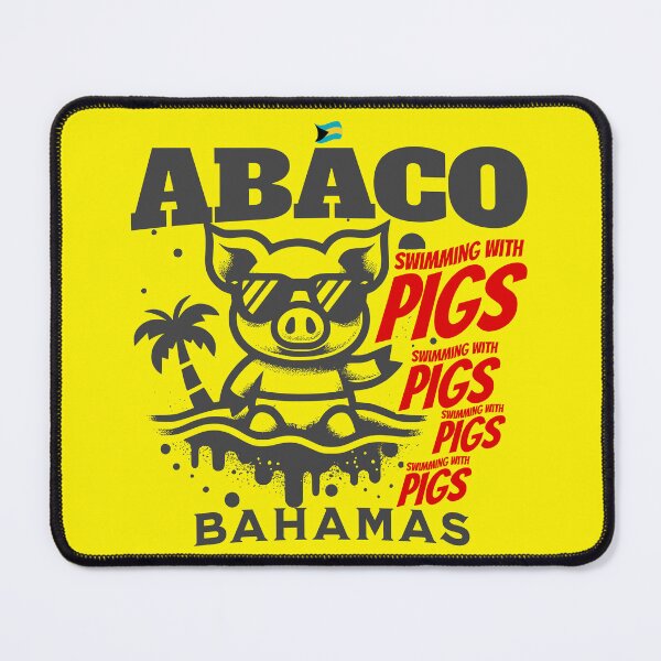 Item preview, Bahamas Souvenir Gift : Abaco Bahamas Swimming Pigs designed and sold by shoptshirtswag.