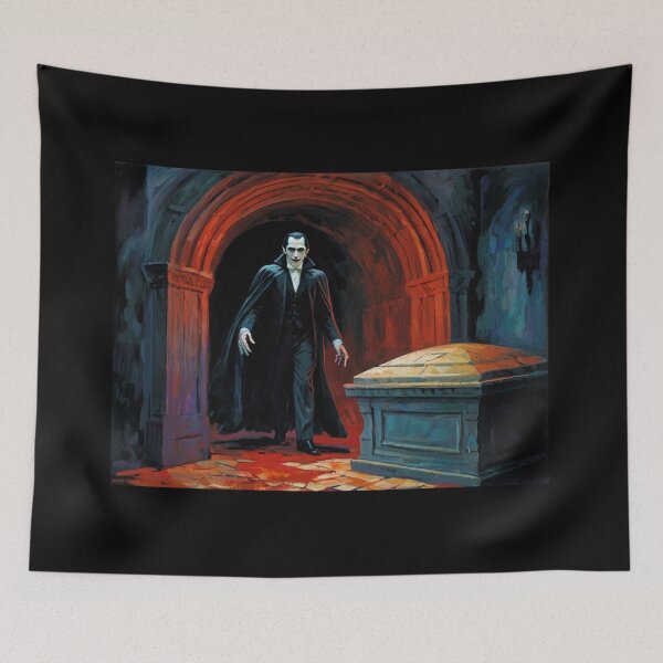 Item preview, The Tomb of Dracula cool Halloween artwork  designed and sold by Vintage Designs +.