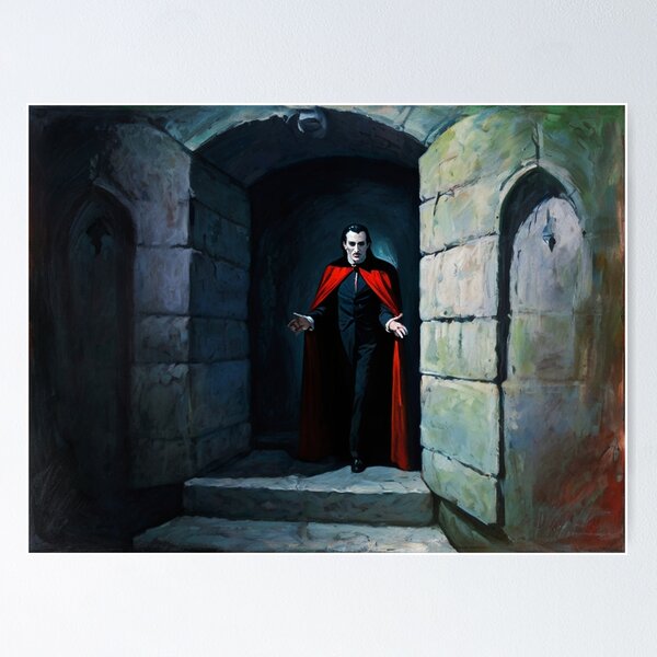 Item preview, The Tomb of Dracula cool Halloween artwork  designed and sold by Vintage Designs +.