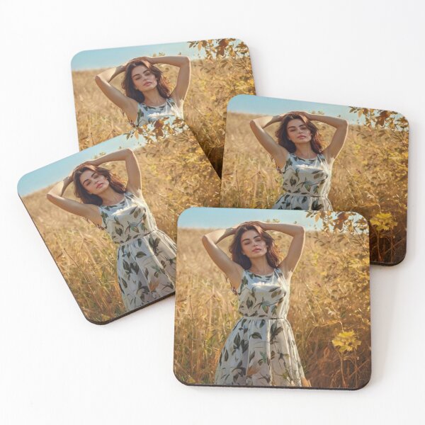 Item preview,  A Beautiful Girl surrounded by falling Autumnal leaves after Bougereau designed and sold by Vintage Designs +.