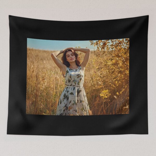 Item preview,  A Beautiful Girl surrounded by falling Autumnal leaves after Bougereau designed and sold by Vintage Designs +.