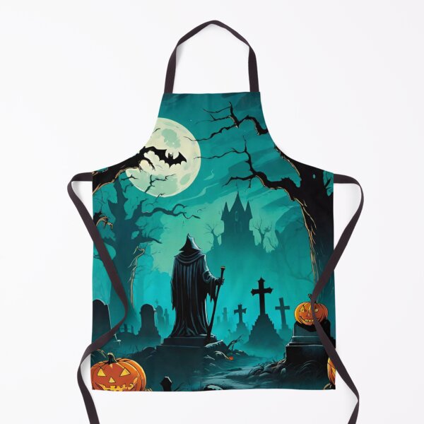 Item preview, Eerie Halloween Graveyard Scene at Night designed and sold by GrizzlyCollective.
