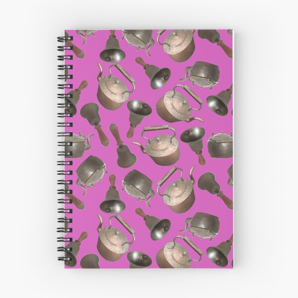 Item preview, Antique Bells and Copper Kettles on Magenta designed and sold by Art in My Loft.