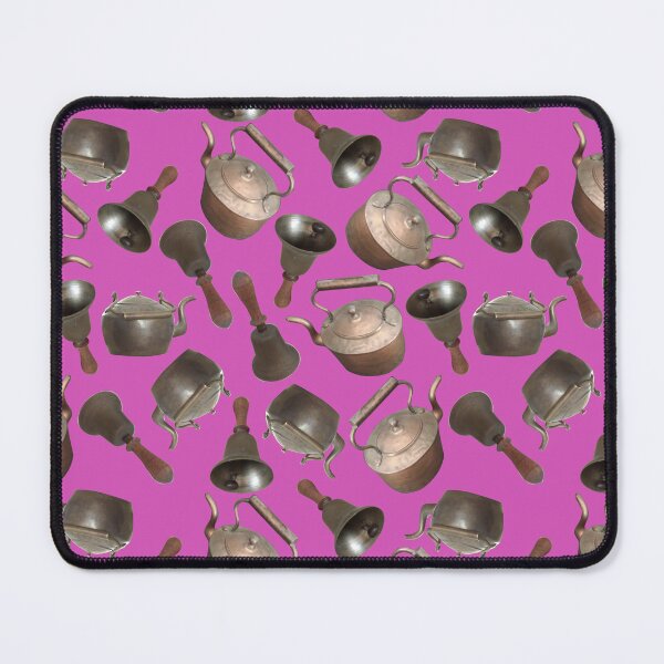 Item preview, Antique Bells and Copper Kettles on Magenta designed and sold by Art in My Loft.