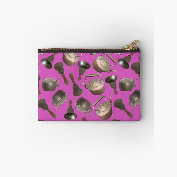 Item preview, Antique Bells and Copper Kettles on Magenta designed and sold by Art in My Loft.