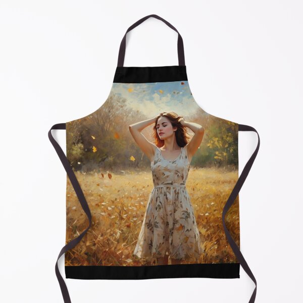 Item preview, A Beautiful Girl surrounded by falling Autumnal leaves after Bougereau designed and sold by Vintage Designs +.