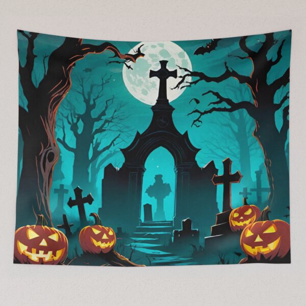 Item preview, Spooky Halloween Graveyard: Haunting and Dark designed and sold by GrizzlyCollective.