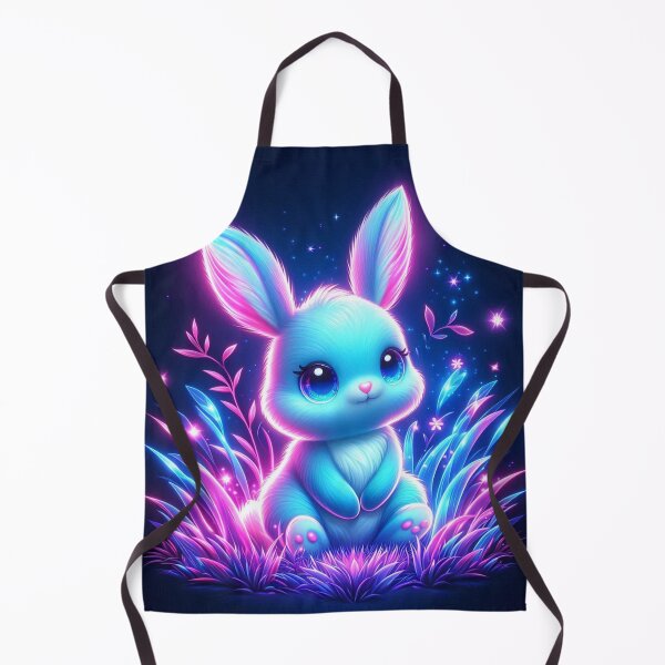 Item preview, Neon Bunny in a Field of Dreams designed and sold by TeslaSt0re.