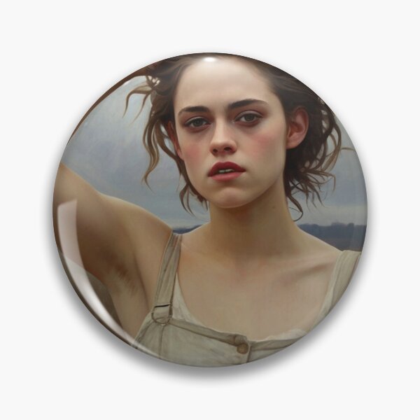 Item preview, Gothic style art of a beautiful woman standing in a corn field after Bougereau designed and sold by Vintage Designs +.