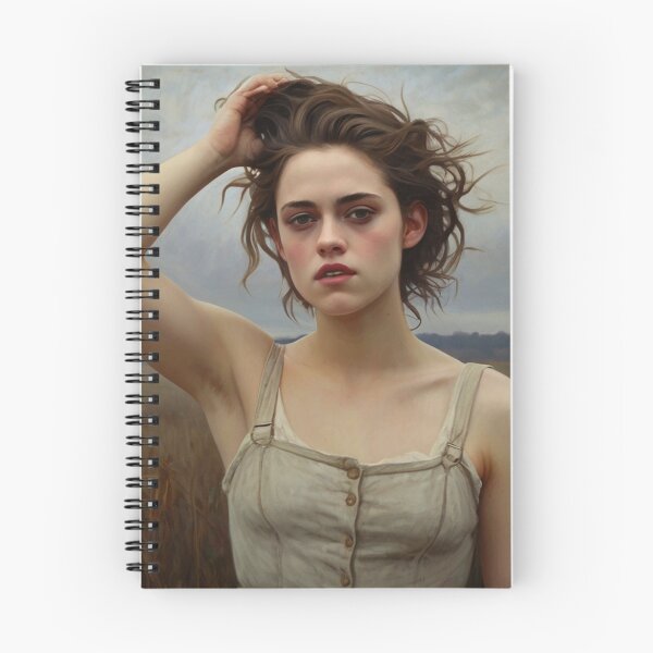 Item preview, Gothic style art of a beautiful woman standing in a corn field after Bougereau designed and sold by Vintage Designs +.