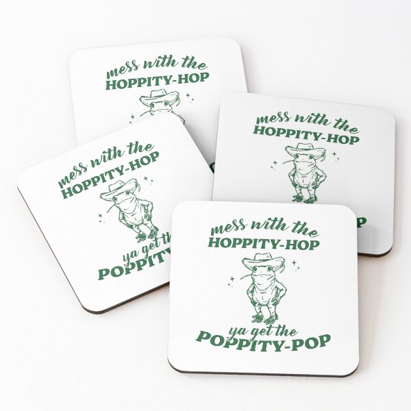 Item preview, Mess With The Hoppity Hop Ya Get The Poppity Pop, Vintage T-Shirt, Retro Funny Frog Shirt, Frog Meme designed and sold by samidsou.
