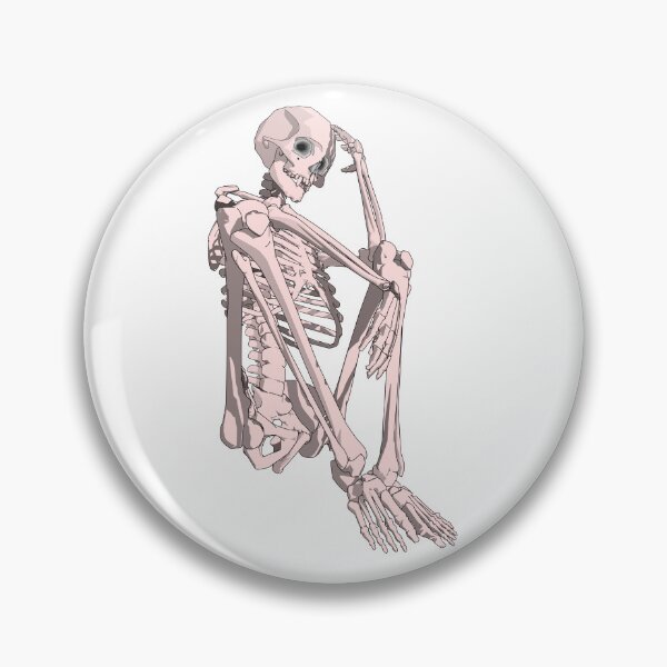 Item preview, Skeleton deep in thoughts designed and sold by m-yoga-store.
