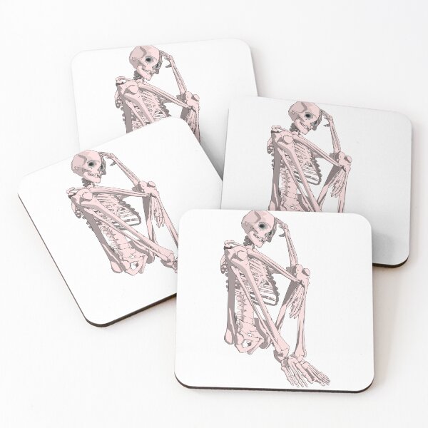 Item preview, Skeleton deep in thoughts designed and sold by m-yoga-store.