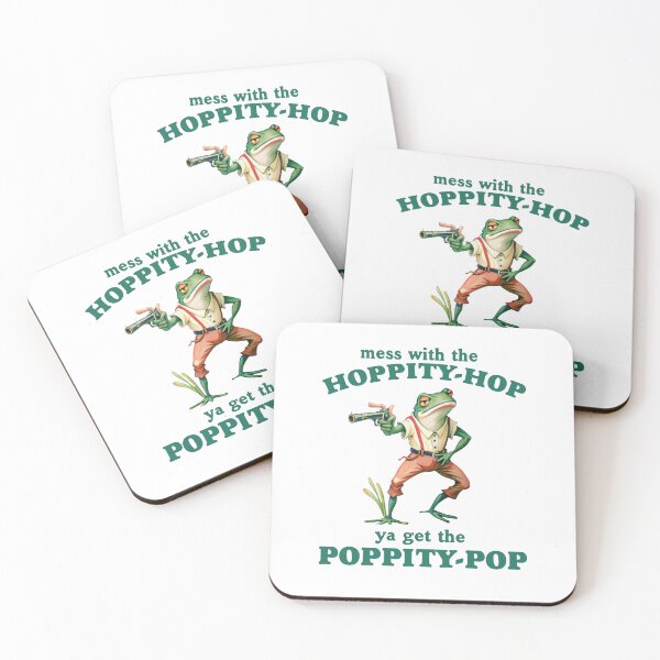 Item preview, Mess With The Hoppity Hop Ya Get The Poppity Pop, Retro Cartoon T Shirt, Weird T Shirt, Meme T Shirt, Retro Funny Frog designed and sold by samidsou.