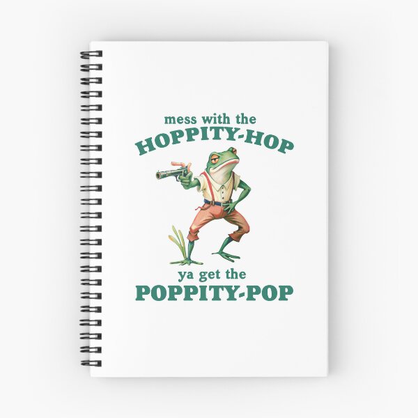 Item preview, Mess With The Hoppity Hop Ya Get The Poppity Pop, Retro Cartoon T Shirt, Weird T Shirt, Meme T Shirt, Retro Funny Frog designed and sold by samidsou.