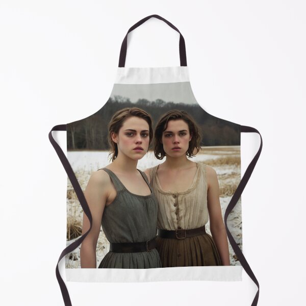 Item preview, Gothic style art of two beautiful women standing in a corn field after Bougereau designed and sold by Vintage Designs +.