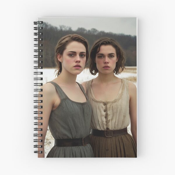 Item preview, Gothic style art of two beautiful women standing in a corn field after Bougereau designed and sold by Vintage Designs +.