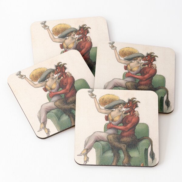 Item preview, Lady Killer Krampus greetings designed and sold by forgottenbeauty.