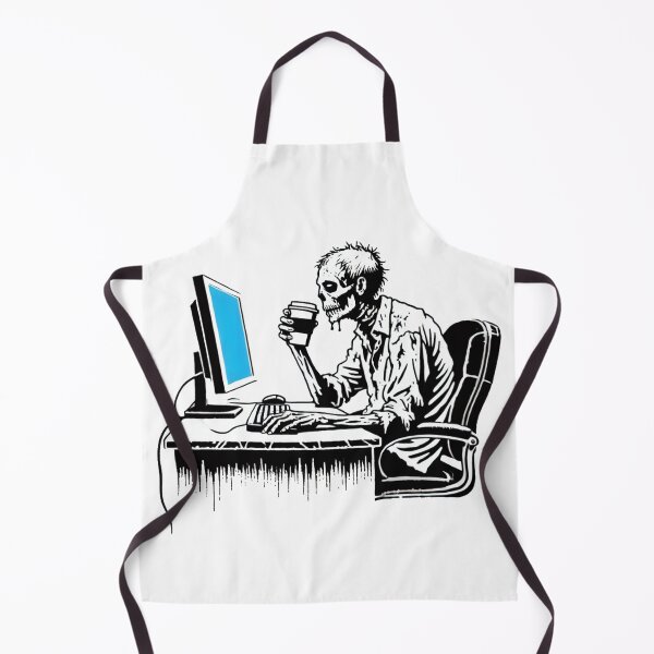 Item preview, Zombie Office Worker Drinking Coffee designed and sold by Blink Art Studio.